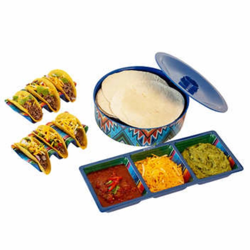 New Prepara 6-piece Melamine Taco Set